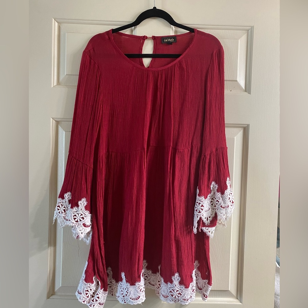 Cal Style Red Dress